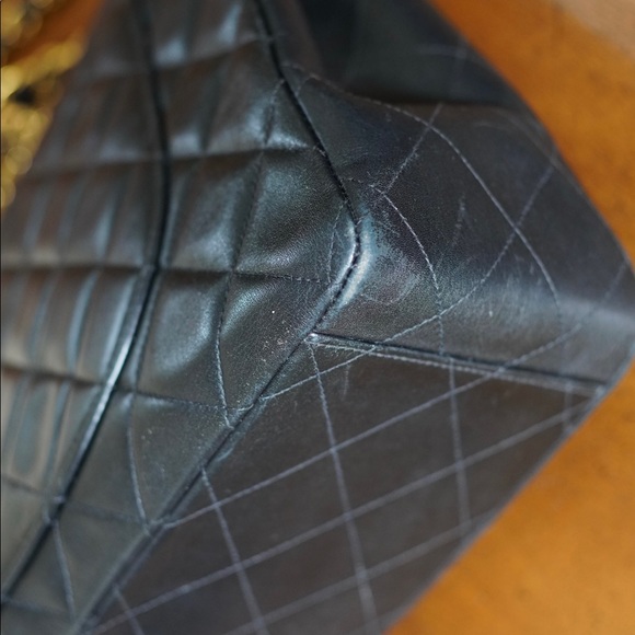 CHANEL Maxi Jumbo XL CC Classic Flap Vintage Authentic - Picture 9 of 16